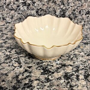Lenox Cream Bowl with Gold Accent